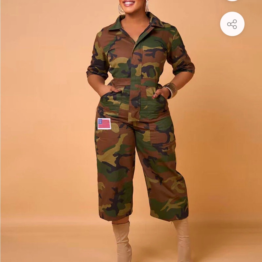 Diva Camouflage Jumpsuit for Women